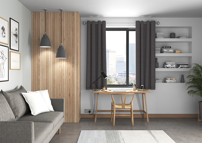 Maurice, Charcoal - Made to Measure Curtains - Image 5